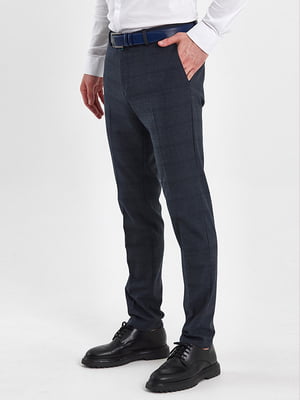 Классические синие брюки с карманами | 6728962