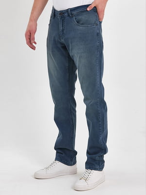 Синьо-сірі джинси прямого крою | 6729013