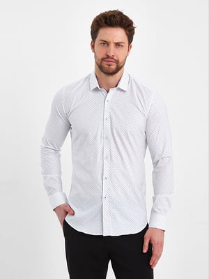 Белая классическая рубашка на пуговицах | 6729030