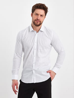 Белая классическая рубашка на пуговицах | 6729031