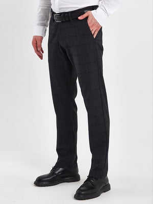 Темно-сірі класичні штани з кишенями | 6729037