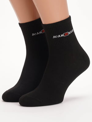 Шкарпетки короткі бавовняні чорні | 6729118