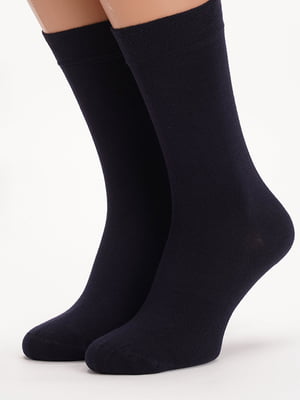 Шкарпетки однотонні темно-сині | 6729121