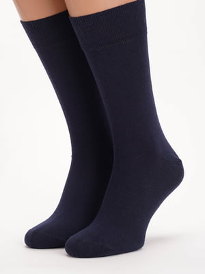 Носки хлопковые темно-синие | 6729129