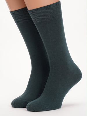 Шкарпетки бавовняні зелені | 6729130