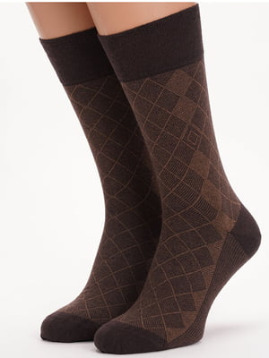 Шкарпетки бавовняні коричневі | 6729134
