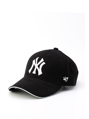 Черная бейсболка с вышитым логотипом | 6729164