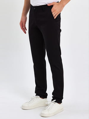 Прямые черные брюки с карманами | 6729197