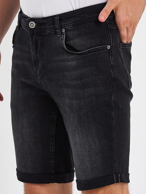 Чорні джинсові шорти | 6729200