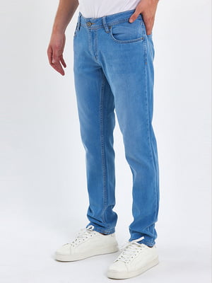 Сині джинси прямого крою | 6729207