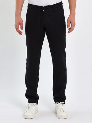 Черные кэжуал брюки с карманами | 6729220