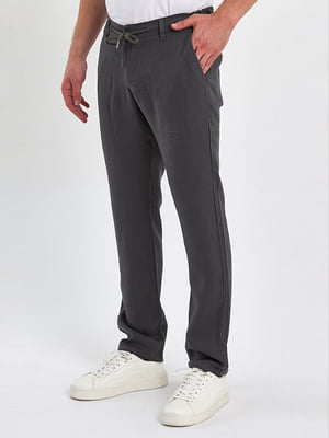 Серые кэжуал брюки с карманами | 6729222