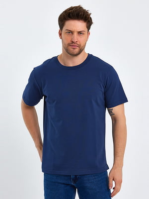 Синя базова футболка | 6729239
