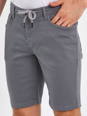 Серые джинсовые шорты на завязках | 6729248