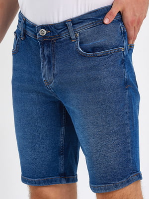 Сині джинсові шорти з кишенями | 6729252