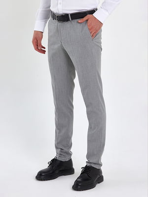Сірі класичні штани з кишенями | 6729262