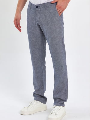 Серые классические брюки с карманами | 6729280