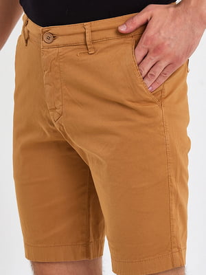 Светло-коричневые шорты с карманами | 6729286