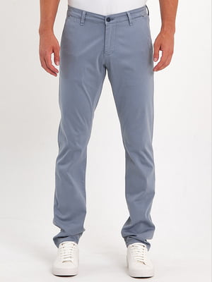 Серые классические брюки с карманами | 6729328