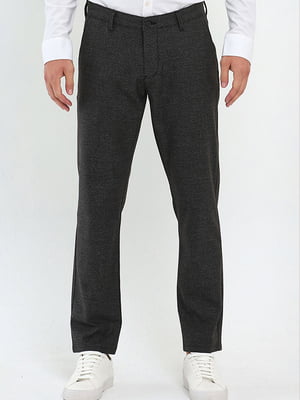 Сіро-коричневі класичні штани з кишенями | 6729383