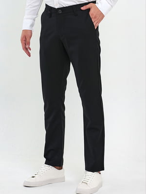 Черные классические брюки с карманами | 6729433