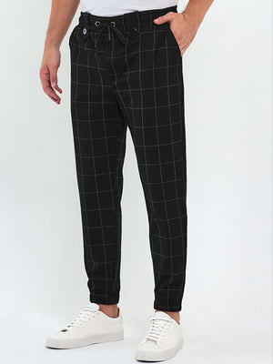 Черные брюки кэжуал с карманами | 6729459