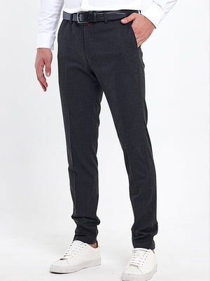Темно-сірі класичні штани з кишенями | 6729528