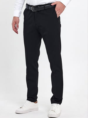 Чорні класичні штани з кишенями | 6729530