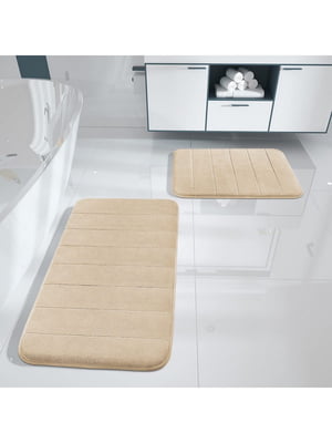 Набір килимків для ванної з ефектом пам'яті (2 шт., 50х80 см, 40х60 см)  | 6730766