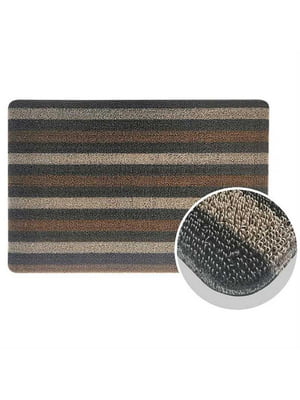 Придверний килимок з петлевою щетиною в смужку (40 x 60 см)  | 6730828