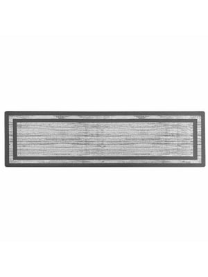 Антиковзаючий водонепронекний кухонний килимок і з ефектом пам'яті сірі з окантовкою ( 44x150x 1 см)  | 6730898