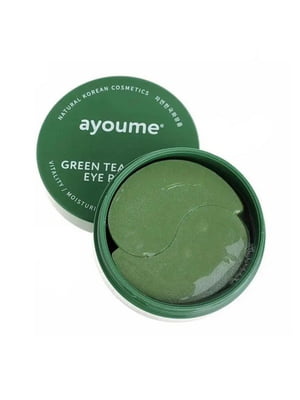 Зволожуючі гідрогелеві патчі проти набряків з екстрактом зеленого чаю та алое Green Tea + Aloe Eye Patch 60 шт | 6730996