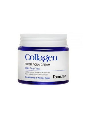 Живильний крем для шкіри обличчя на основі гідролізованого колагену Collagen Super Aqua Cream (80 мл) | 6732105
