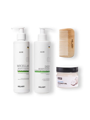 Набор по уходу за сухим типом волос Aloe Deep Moisturizing & Coconut | 6732514