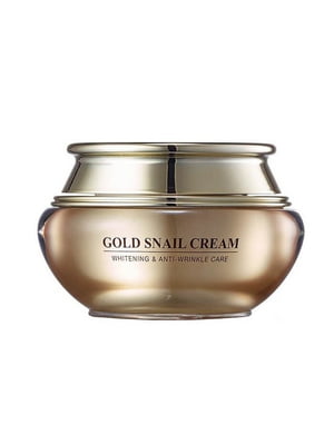 Омолаживающий и осветляющий крем для кожи лица с муцином улитки и 24К золотом Gold Snail Cream (60 мл) | 6732817