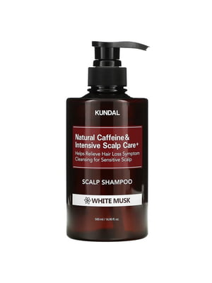 Шампунь із кофеїном проти випадіння волосся Natural Caffeine & Intensive Scalp Care Shampoo White Musk (500 мл) | 6733227