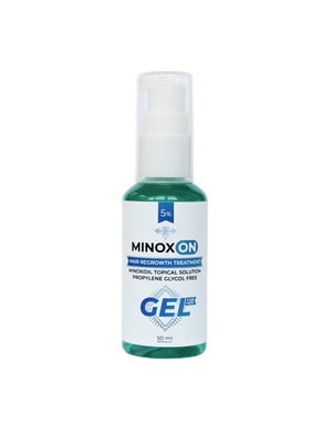 Гель для росту волосся без пропіленгліколю Gel Minoxidil 5% (50 мл) | 6733827