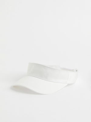 Белая солнцезащитная кепка-козырек | 6735538