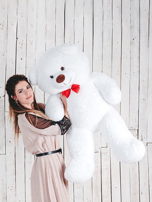 Плюшевий ведмедик "Бенжамін" (135 см) - білий | 6735785