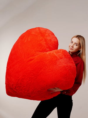 М'яка іграшка-подушка "Серце" 150 см Червона | 6735831