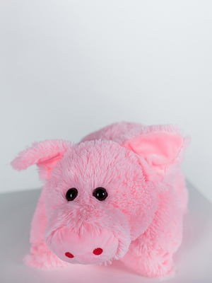 М'яка іграшка-подушка "Свинка" (50 см) - Рожева | 6735833