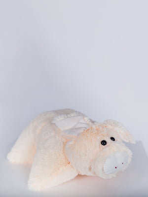М'яка іграшка-подушка "Свинка" (50 см) - Персикова | 6735834