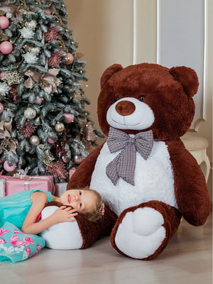 Великий плюшевий ведмідь "Джеральд" (165 см) - шоколадний | 6735854