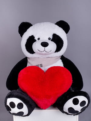 Ведмедик плюшевий "Панда з серцем" (135 см) | 6735881