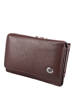 Шкіряний коричневий гаманець | 6736821