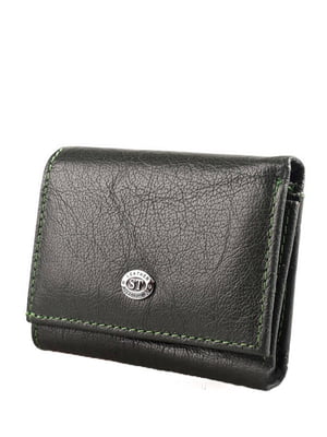 Шкіряний зелений гаманець | 6736826