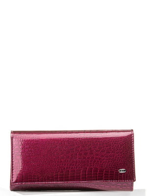 Шкіряний червоно-фіолетовий гаманець | 6736863