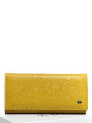Жовтий шкіряний гаманець | 6736935