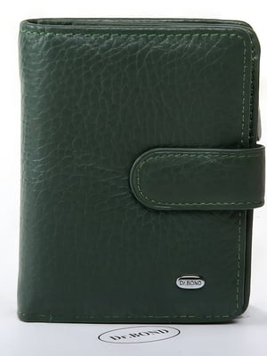Шкіряний зелений гаманець | 6736996
