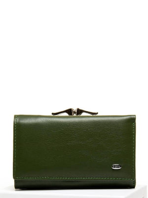 Кожаный зеленый кошелек | 6737033